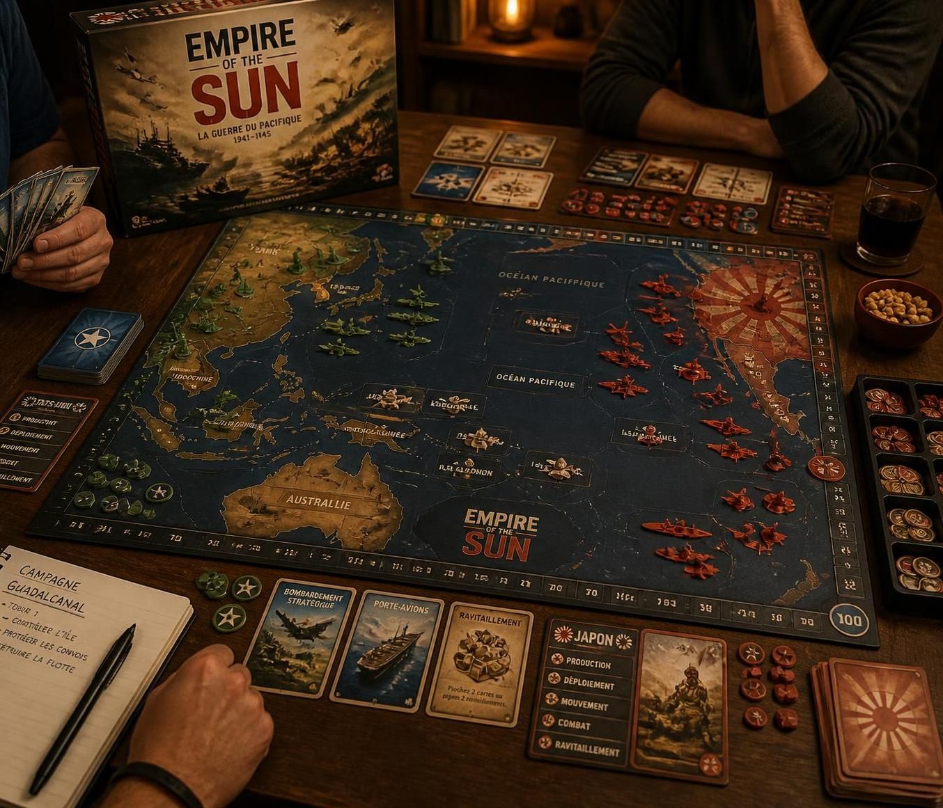 découvrez 'empire of the sun - la guerre du pacifique 1941-1945', un jeu captivant stratégiquement conçu pour revivre les conflits majeurs du pacifique durant la seconde guerre mondiale. à vendre, idéal pour les passionnés d'histoire et de jeux de stratégie.