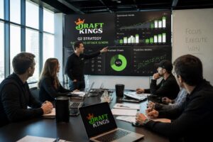draftkings se prépare à intensifier sa stratégie face à la concurrence dans le secteur des paris prédictifs après un deuxième trimestre mitigé.