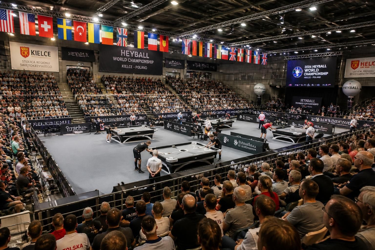 découvrez les championnats d'europe de heyball à kielce, pologne, avec des matchs palpitants et une ambiance sportive exceptionnelle.