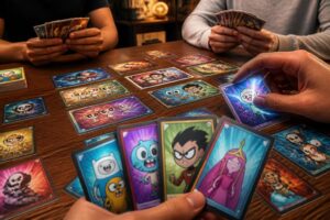 découvrez le jeu de deck building 'cartoon network crossover crisis : animation annihilation' en vente. plongez dans une aventure palpitante avec vos héros d'animation préférés et maîtrisez des stratégies uniques pour vaincre vos adversaires.