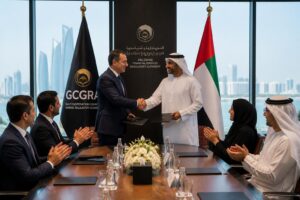 le gcgra signe un protocole d'accord avec le régulateur financier d'abu dhabi afin de renforcer leur coopération et promouvoir la stabilité financière.