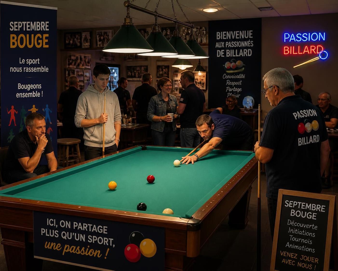 découvrez septembre bouge 2026, un événement unique pour éveiller votre passion du billard et partager des moments conviviaux ensemble !