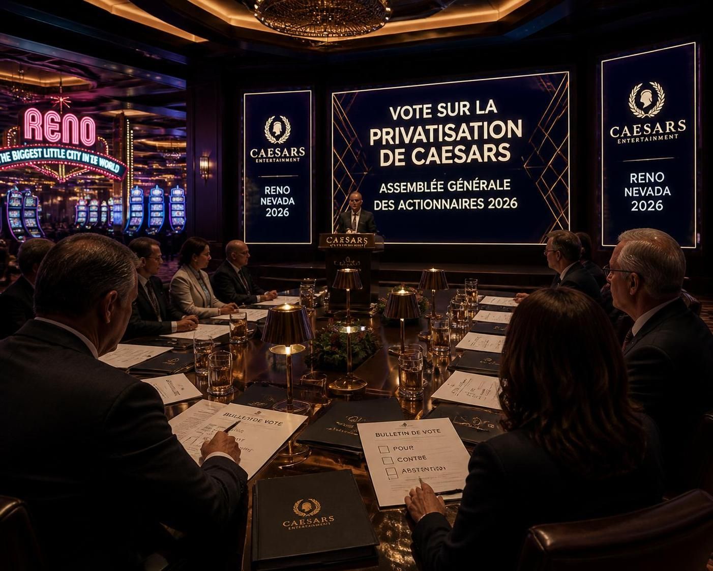 caesars annonce que le vote des actionnaires sur l'offre de fertitta visant à privatiser le géant du casino aura lieu en septembre, marquant une étape clé dans l'avenir de l'entreprise.
