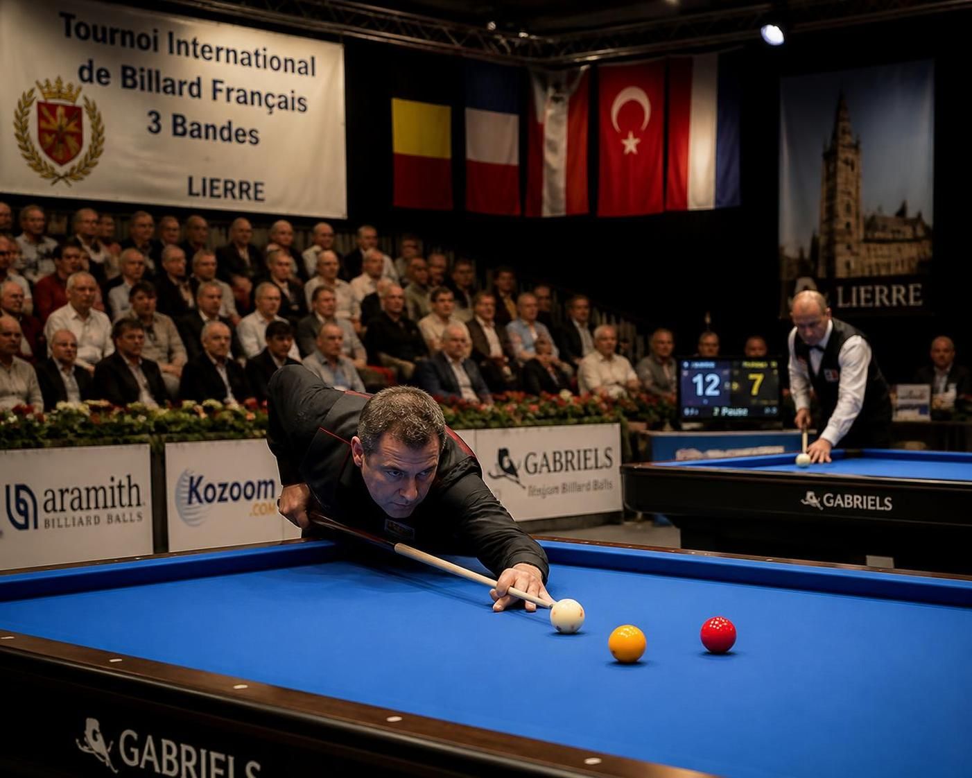 suivez la coupe du monde de billard français 3 bandes à lierre, un événement incontournable réunissant les meilleurs joueurs pour des parties exceptionnelles.