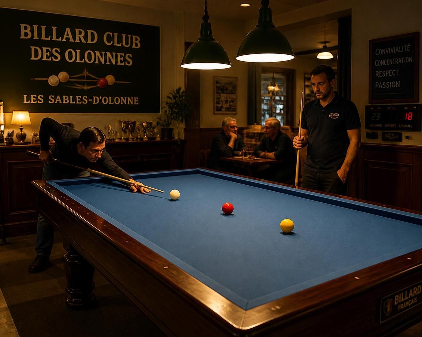découvrez le billard club des olonnes, un lieu convivial où passion et convivialité se rencontrent. rejoignez-nous et vivez pleinement l'univers du billard !