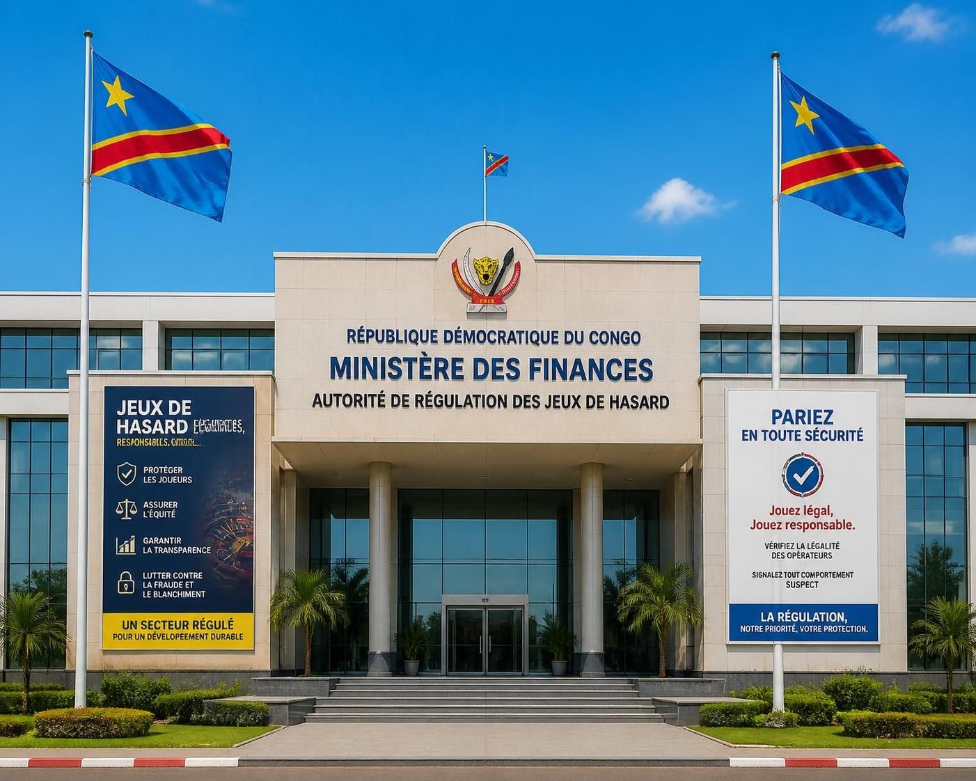 le ministère des finances de la rdc réaffirme son contrôle exclusif sur la régulation des jeux de hasard, garantissant un encadrement strict et transparent du secteur.